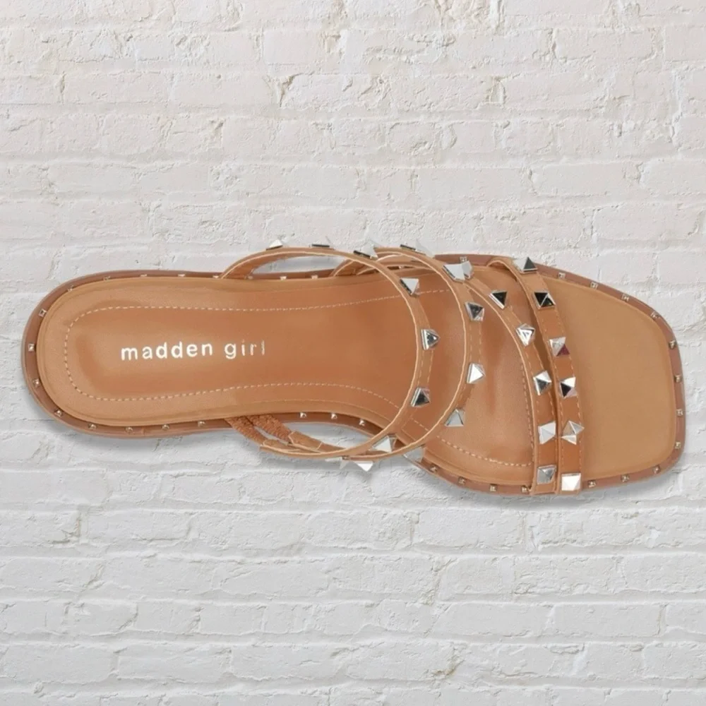 Madden Girl Roam Studded Block Heel City Sandal - Picture 3 of 4